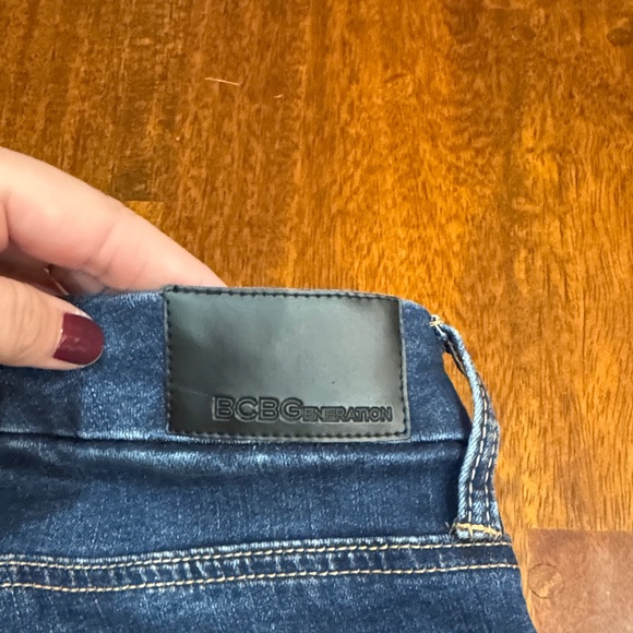 BCBGeneration Mid Rise Curvy Skinny Dark Blue Denim Jeans - Picture 8 of 8